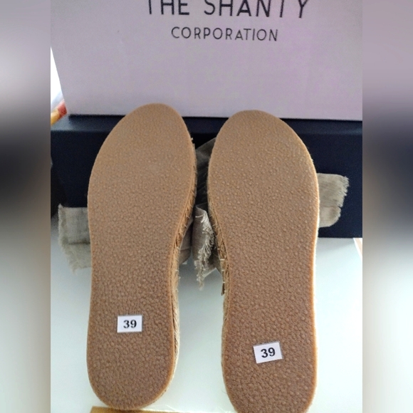 NIB🔥Adorable, Natural Linen, BOHO  Bow-Tie Espadrilles by Shanty🖤 Sz 8 - Picture 3 of 9